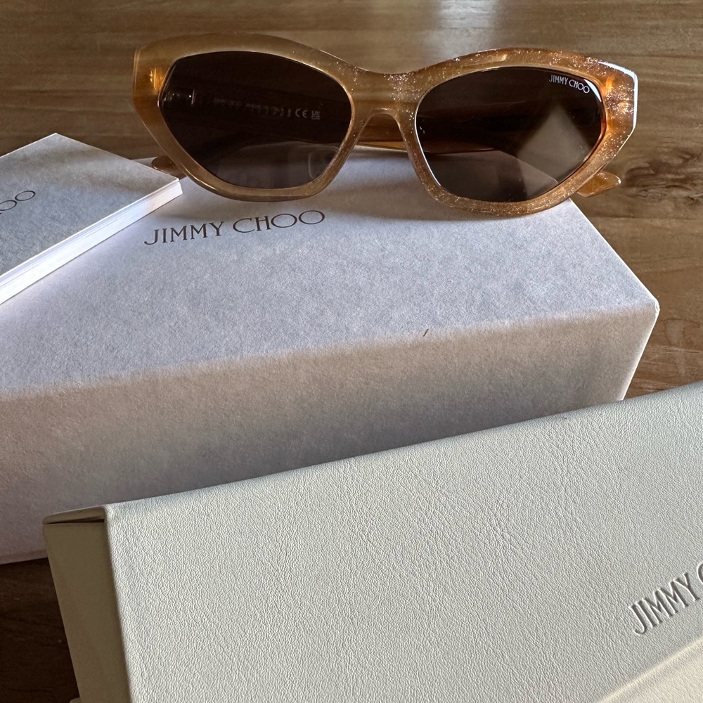 Jimmy Choo Warm Brown Cat Eye Sunglasses